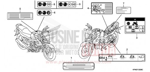 ETIQUETTE DE PRECAUTIONS GLR1251WHF de 2015
